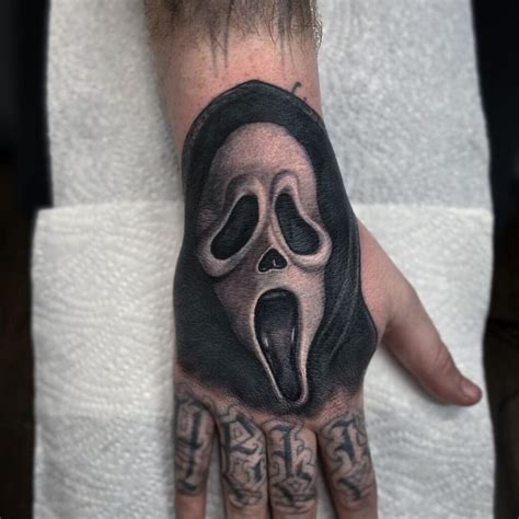 ghostface tattoo|ghostface gangster tattoos.